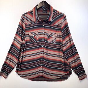 Cruel Denim women’s pearl‎ snap long sleeve shirt top size XXL Southwest Western